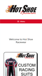 Mobile Screenshot of hotshoeracewear.com